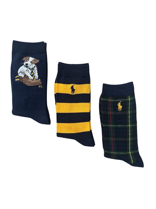 Calzini 3 paia RALPH LAUREN | 442P03154001MULTICOLOR